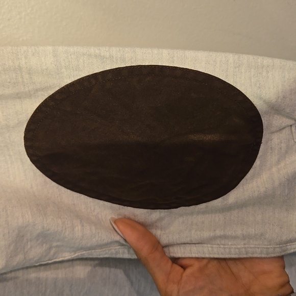 J. Crew White Heathered Chamois Elbow-Patch Botton Down Flannel Cotton Shirt - Picture 9 of 15